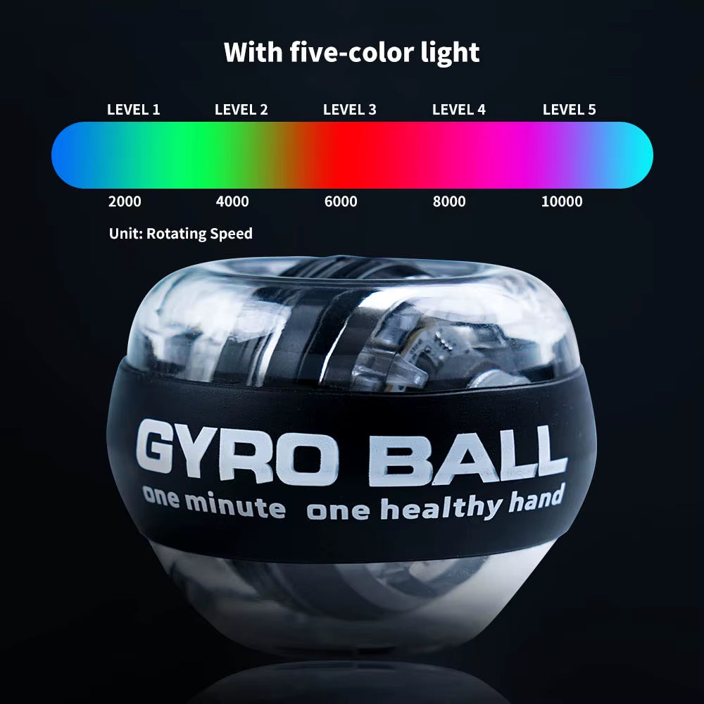 GyroForce™ LED Power Wrist Ball – Light Up Your Strength, Anywhere, Anytime